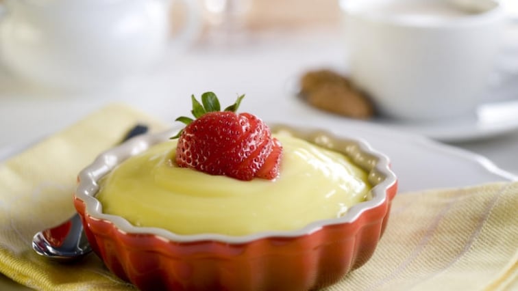 Domácí vanilkový puding