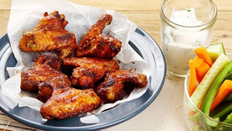 Kuřecí křídla pečená v medové krustě