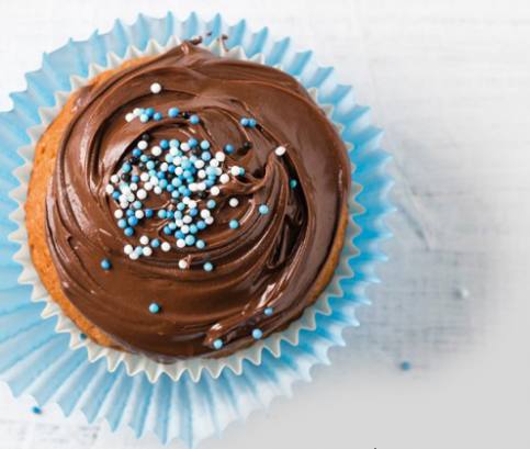 Kakaós muffin, csokimázzal