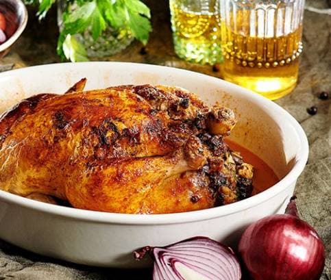 Töltött sült csirke