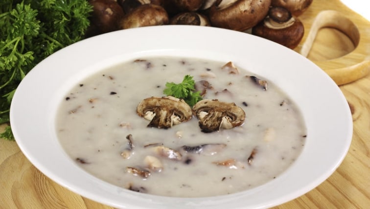 Krémová houbová polévka bez lepku