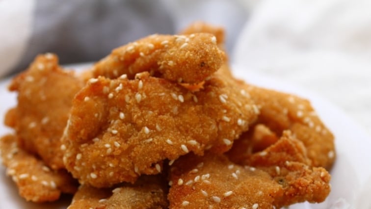 Szezámmagos csirkemell