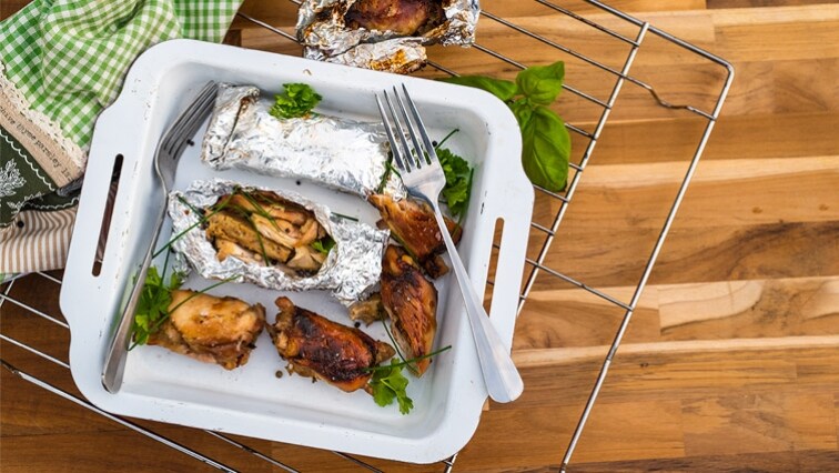 Kuracie stehno s bylinkovou plnkou