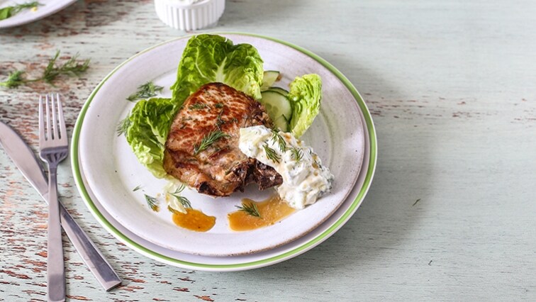 Bravčové kotletky s jogurtom