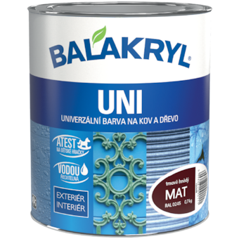 Balakryl Uni mat Univerzální barva na kov a dřevo
