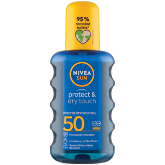 Nivea Sun Protect & Dry Touch Neviditelný sprej na opalování SPF 50