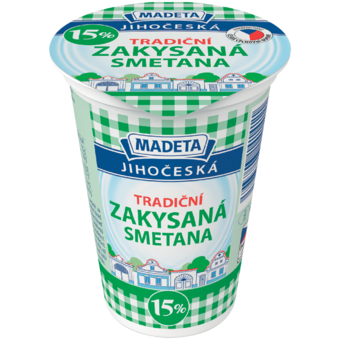 Madeta Jihočeská zakysaná smetana 15%*