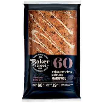 Baker Street Kváskový závin s náplňou makovou