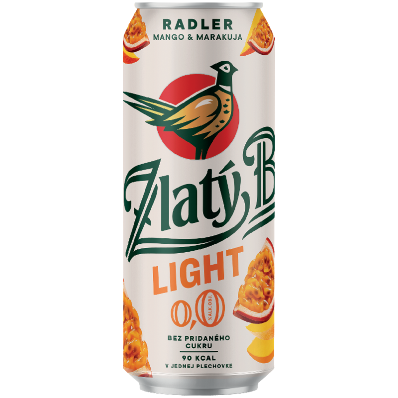 Zlatý Bažant Radler 0,0% Light Bez Pridaného Cukru