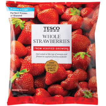 Tesco Jahody hlbokozmrazené