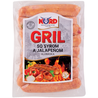 Nord Gril klobáska so syrom a jalapeňom
