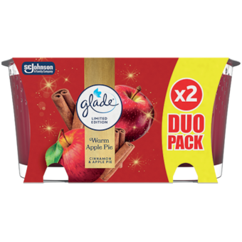 Glade Warm Apple Pie parfumovaná sviečka