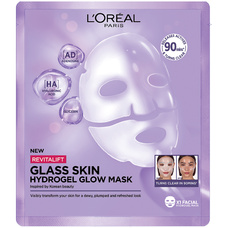 L'oréal Paris Revitalift Glass Skin Hydrogelová Rozjasňujúca Maska