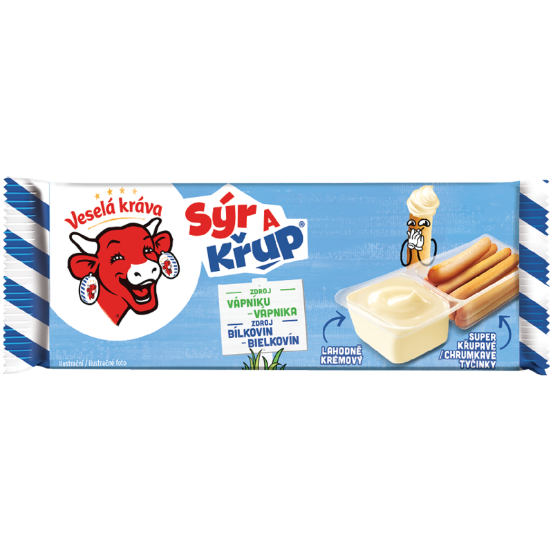 Veselá Kráva Sýr A Křup Lahodný Syr & Chrumkavé Tyčinky