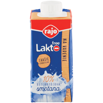 Rajo Lakto Free bezlaktózová smotana na varenie 10%