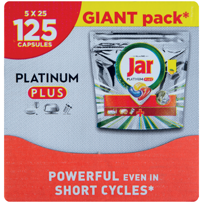 Jar Platinum Plus Kapsuly Do Umývačky Riadu