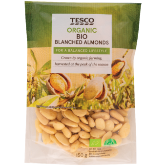 Tesco Organic Mandle blanšírované