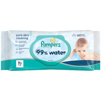 Pampers aqua detské čistiace obrúsky