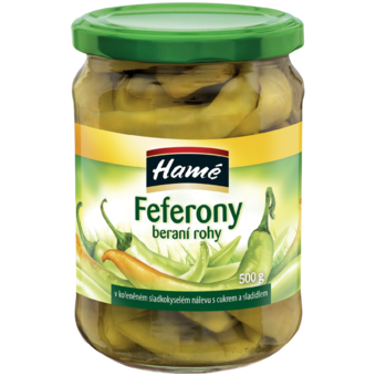 Hamé Feferóny baranie rohy v korenenom sladkokyslom náleve
