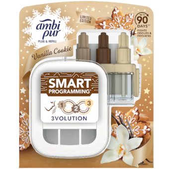 Ambi Pur 3Volution štartovacia súprava osviežovača vzduchu do zásuvky vanilkový keksík