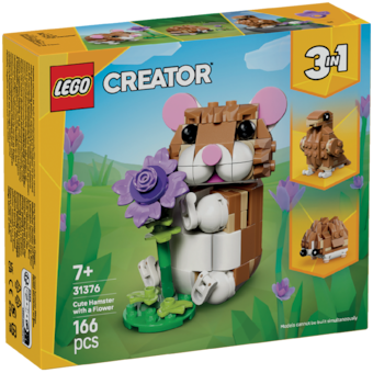 LEGO® Creator 3-in-1 31376 Roztomilý škrečok s kvetinou
