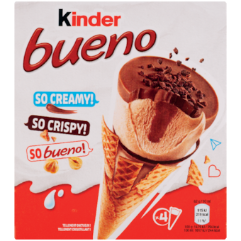 Kinder Bueno kornút s bielou čokoládou