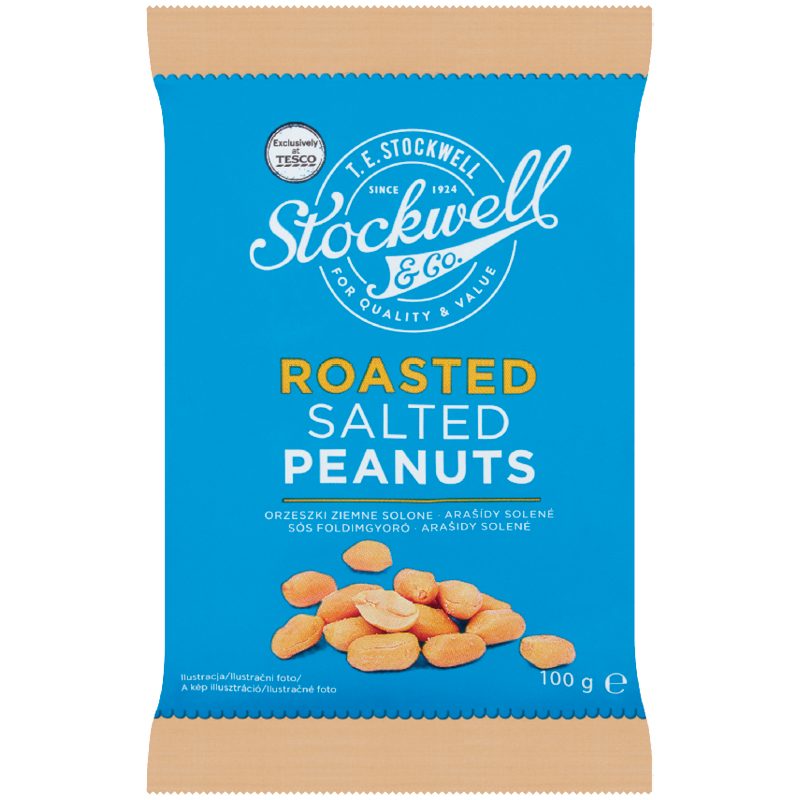 Stockwell & Co. Pražené Solené Lúpané Arašidy