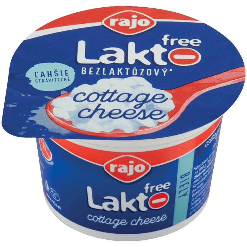 Rajo Lakto Free Cottage Cheese Biely
