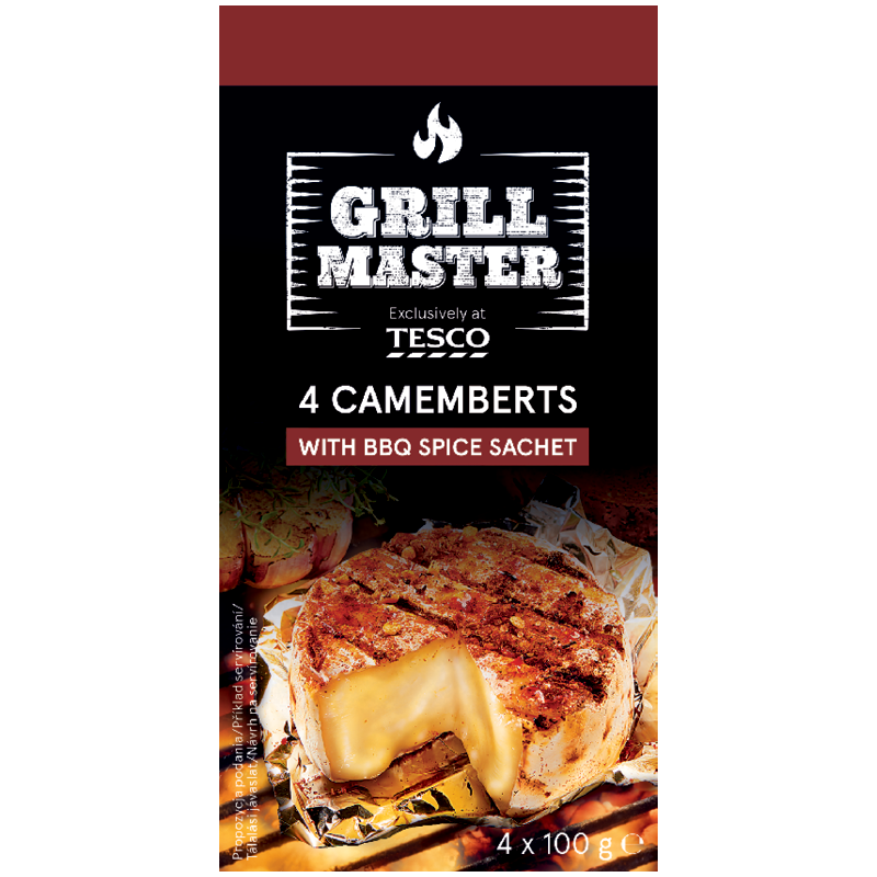 Tesco Grill Master Camembert S Koreninami Na Grilovanie
