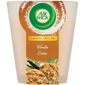 Air Wick Essential Oils sviečka vanilkové pečivo