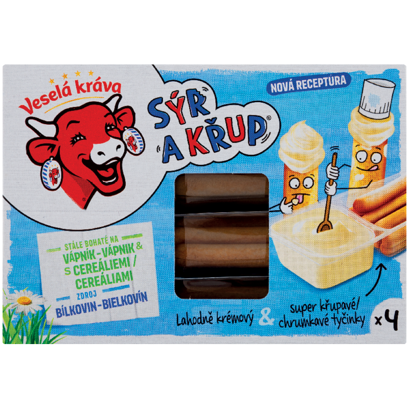 Veselá Kráva Sýr A Křup Lahodný Syr & Chrumkavé Tyčinky