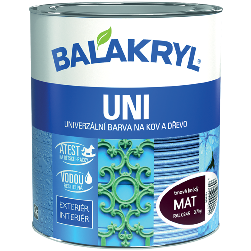 Balakryl Uni Mat Univerzálna Farba Na Kov A Drevo
