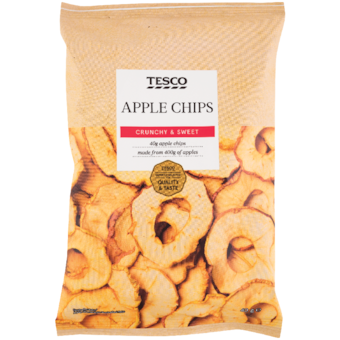 Tesco jablečné chipsy