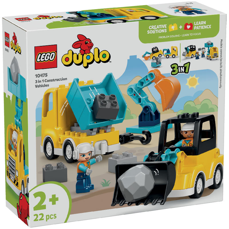 Lego® Duplo® 10475 Vozidlá Na Stavbe 3 V 1