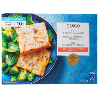 Tesco Filety z tresky aljašskej