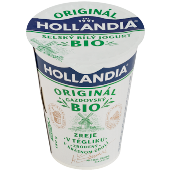 Hollandia Bio jogurt gazdovský biely s kultúrou BiFi