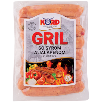 Nord Gril klobáska so syrom a jalapeňom