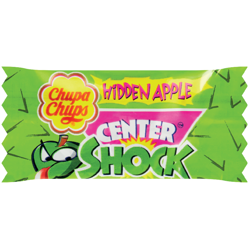 Chupa Chups Center Shock Apple žuvačka