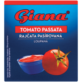 Giana pasírované paradajky a pretlaky
