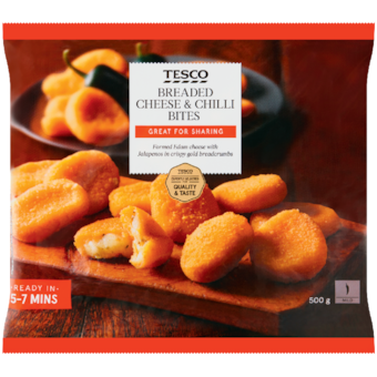Tesco gyorsfagyasztott formázott edami sajt jalapenoval