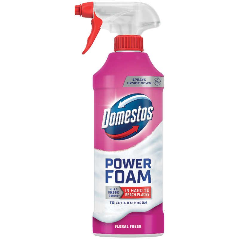 Domestos Power Foam Wc és Fürdőszoba Tisztító Hab
