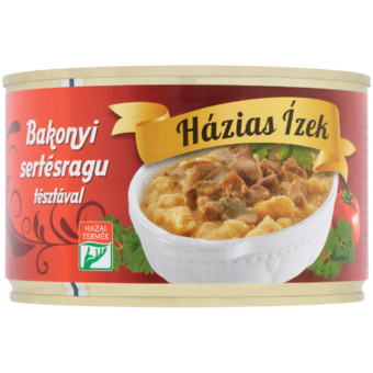 Házias Ízek bakonyi sertésragu tésztával