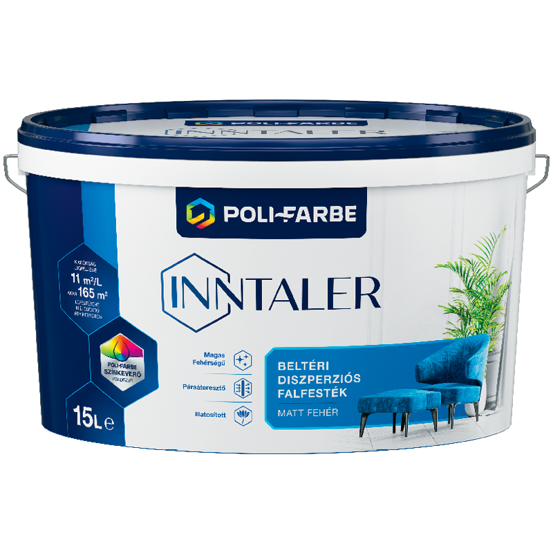 Poli-farbe Intaller Beltéri Fehér Falfesték