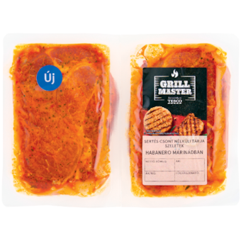 Grill Master sertés csont nélküli tarja szeletek habanero marinádban*
