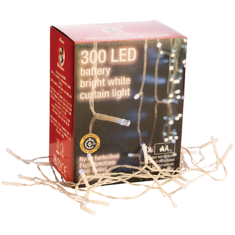 300 LED fényfüggöny elemmel*