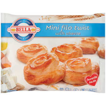 Bella gyorsfagyasztott sajtos mini burek