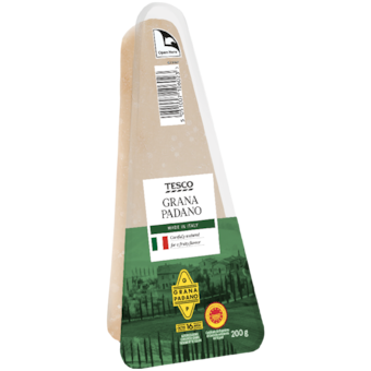 Tesco Grana Padano félzsíros, kemény sajt