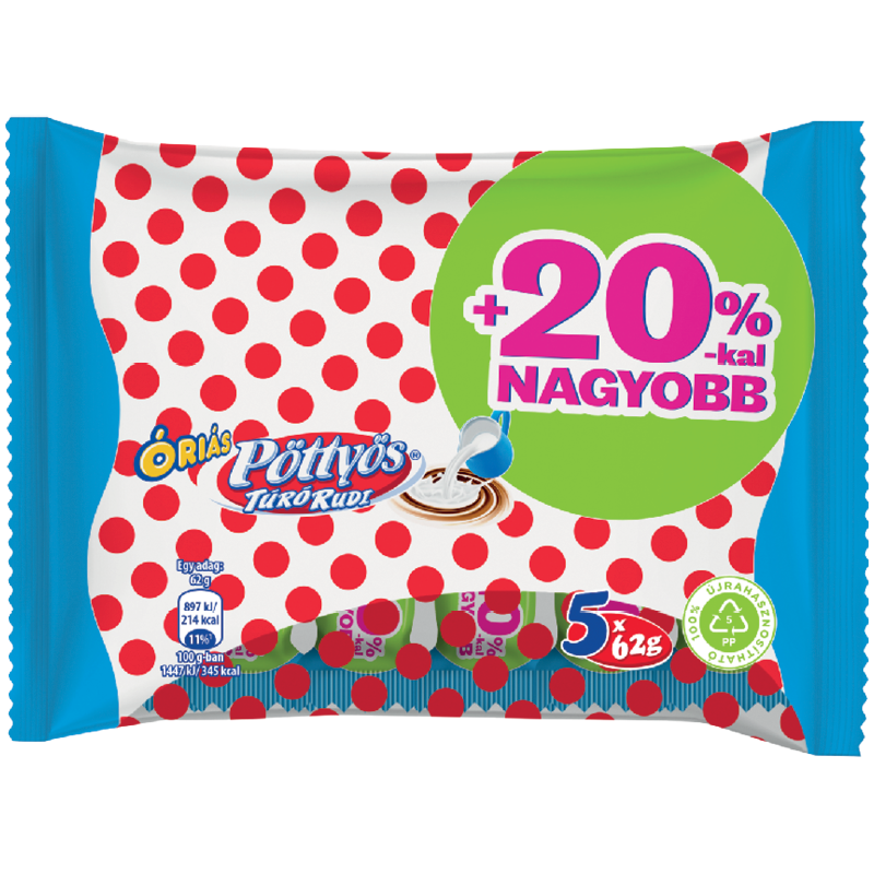 Pöttyös óriás Túró Rudi Multipack