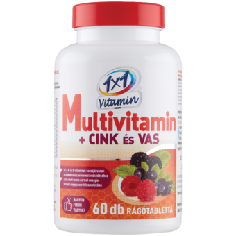 Vitaplus Multivitamin +cink & vas erdei gyümölcsös étrend-kiegészítő tabletta