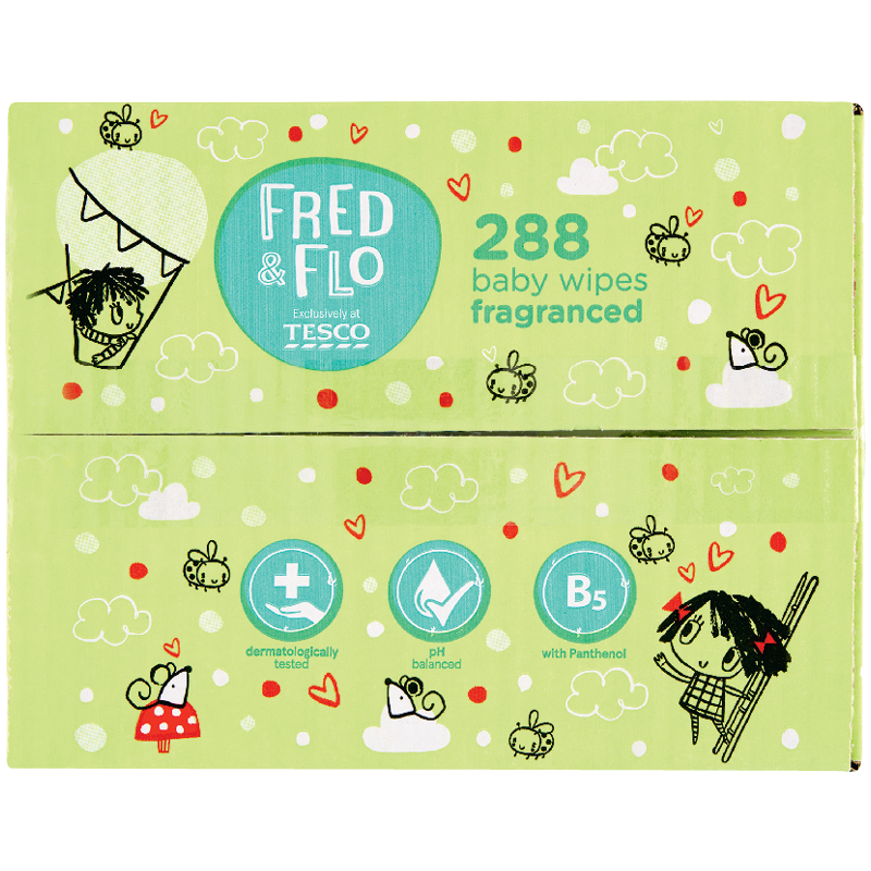 Fred & Flo Nedves Baba Törlőkendő Multipack